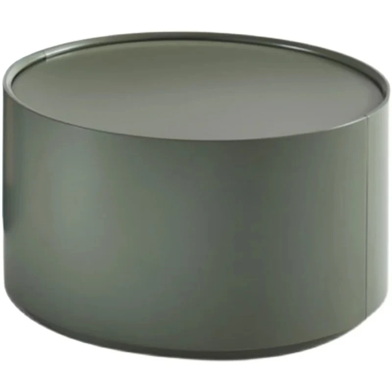 Modern minimalist round bedside table Italian minimalist bedroom locker