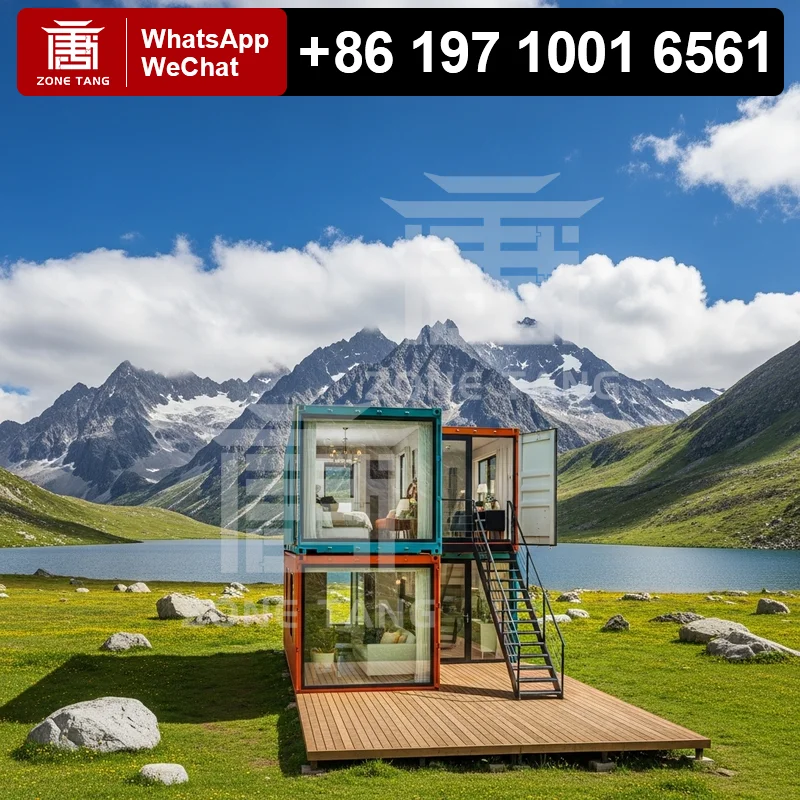 

Fast Installation Container House Space Saving Design Flat Pack House Readymade Homes Manufacturer Insulation Fashion Ecological