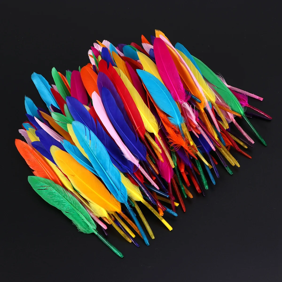 

200pcs Assorted Color Natural Decoration Party Wedding Party Decoration Home Crafts Soft Plume Accessories