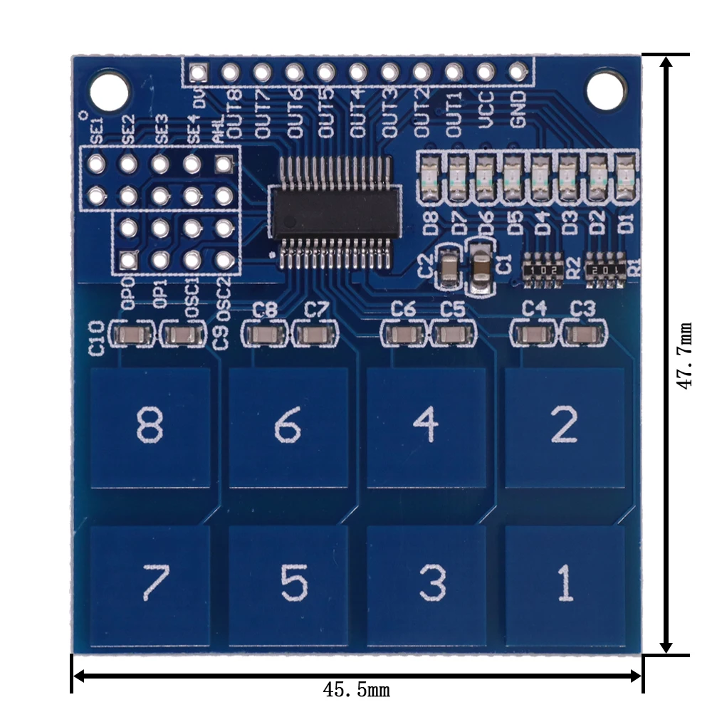 Ttp223 ttp224 Touch-Key-Schalter modul ttp226 ttp229 Berührungs knopf kapazitive Schalter Ein kanal rekonstruktion