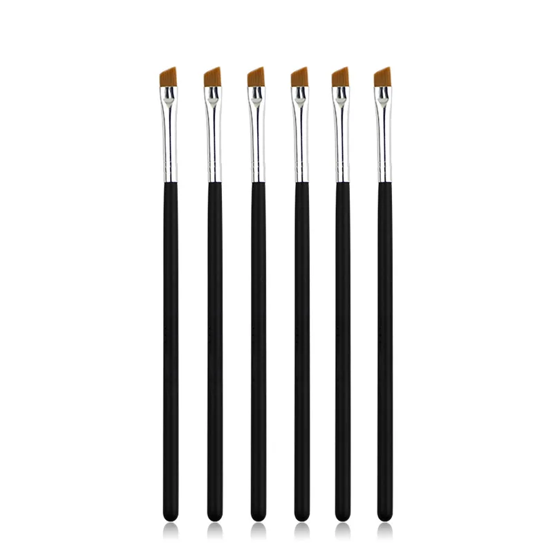 5 Pcs Eyebrow Makeup Brush Super Thin Eye Liner Cream Brush Cosmetic Brushes Professional Flat Bevel Makeup Brushes