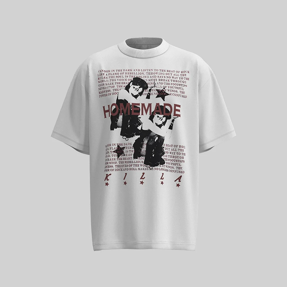 

High-Quality y2k Pure Cotton Summer Unisex T-Shirt with Creative Custom Print Casual Sportswear round Neck Short Sleeve Hip Hop