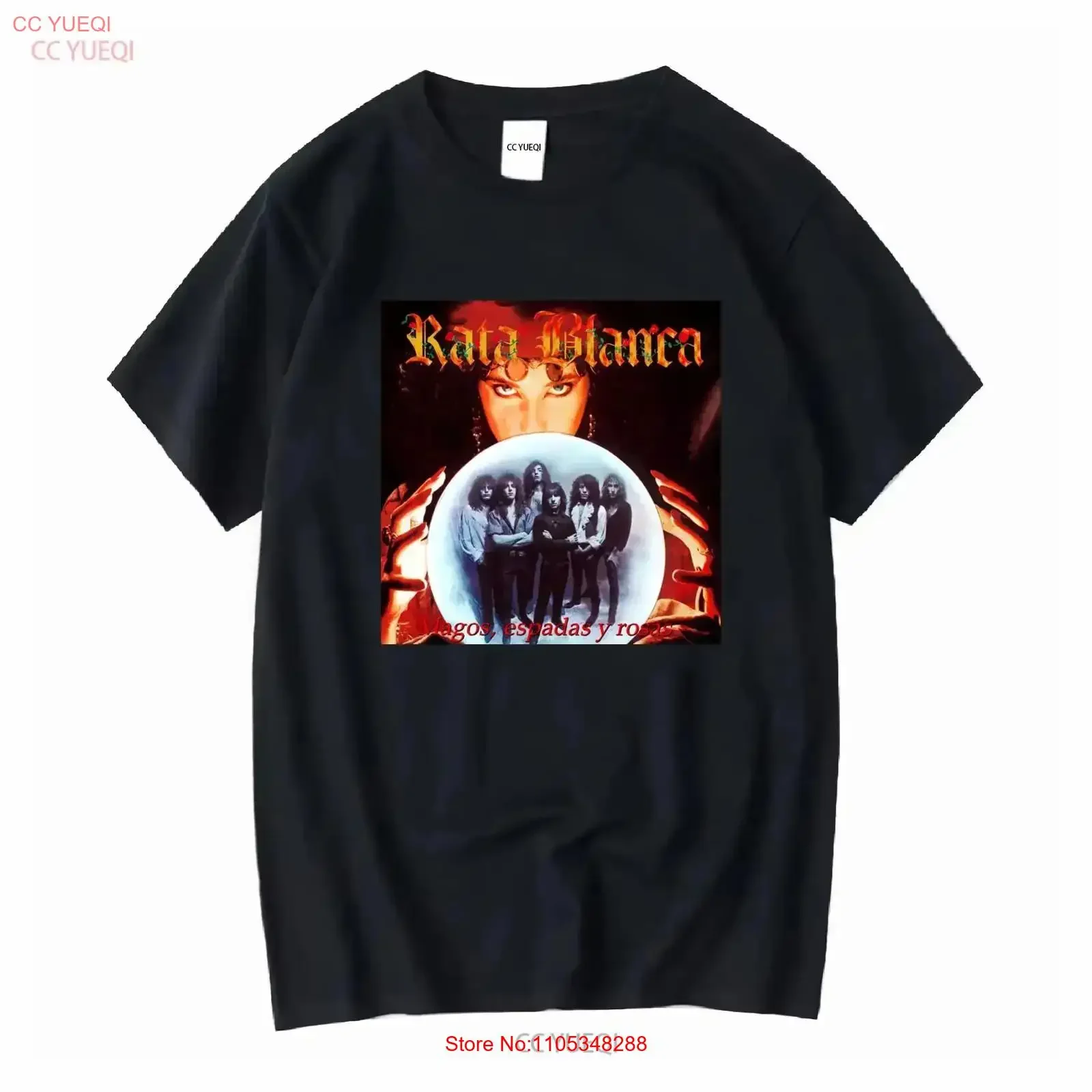 Weißes Rat-T-Shirt im spanischen Rock-Stil, Vintage-Look, vielseitig, dehnbar, stilvoll, atmungsaktiv, im Vintage-Washed-Look