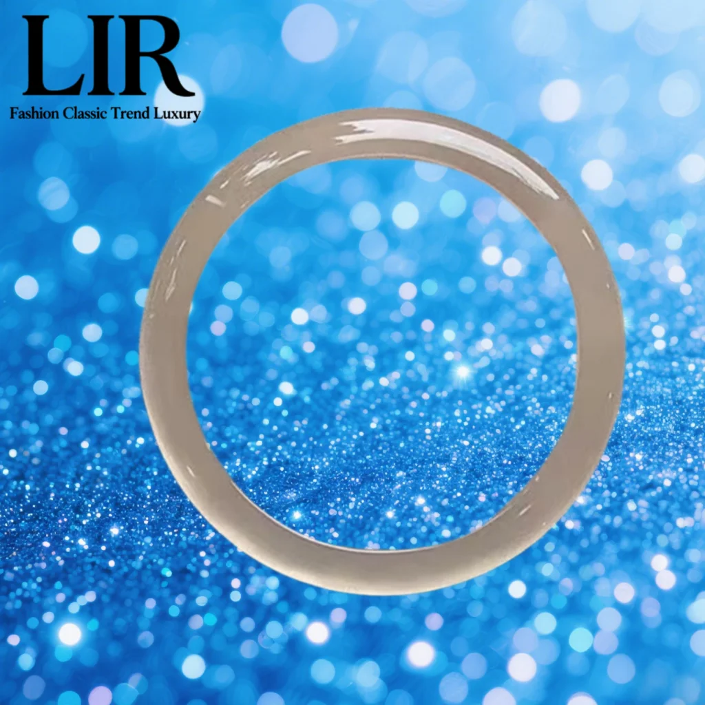 

LIR 2025 New Coffee - Ice Gray Agate Women's Jade Bracelet, Dark - Tone Translucence, Low - key Luxury, Gift Box