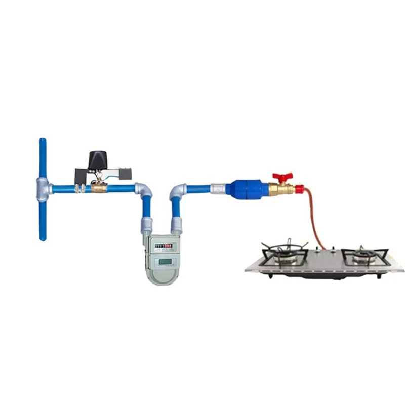 ABgaz-Tuya-Contrôleur intelligent de vanne Wifi/Zigbee, pour l'eau et le gaz, vanne d'arrêt automatique, pour Alexa Yandex Google Home