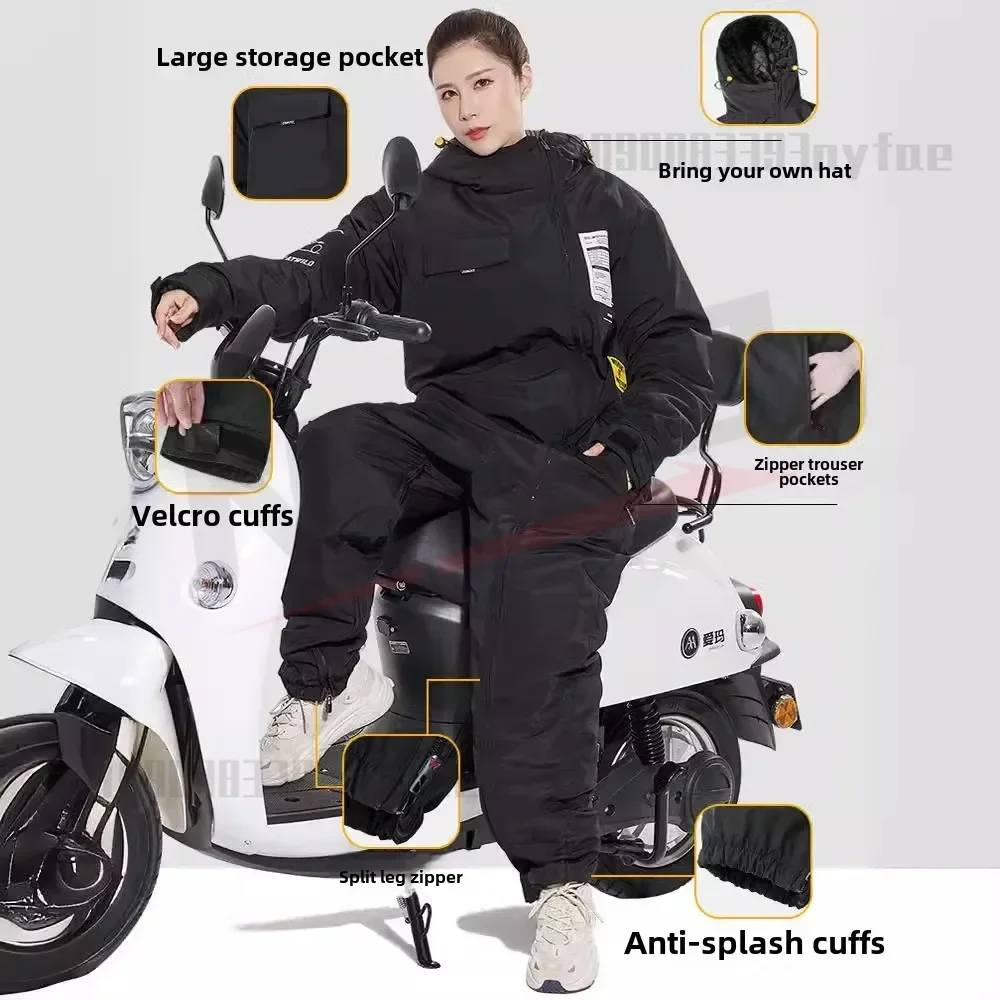 motorcycle windshield quilt winter thickened warm waterproof Snowmobile Jackets motorcycle riding cold-proof clothing 방한복