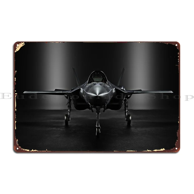 Advanced F35 Jet Aircraft Metal Plaque Cinema Character Club Garage Club Bar Tin Sign Poster