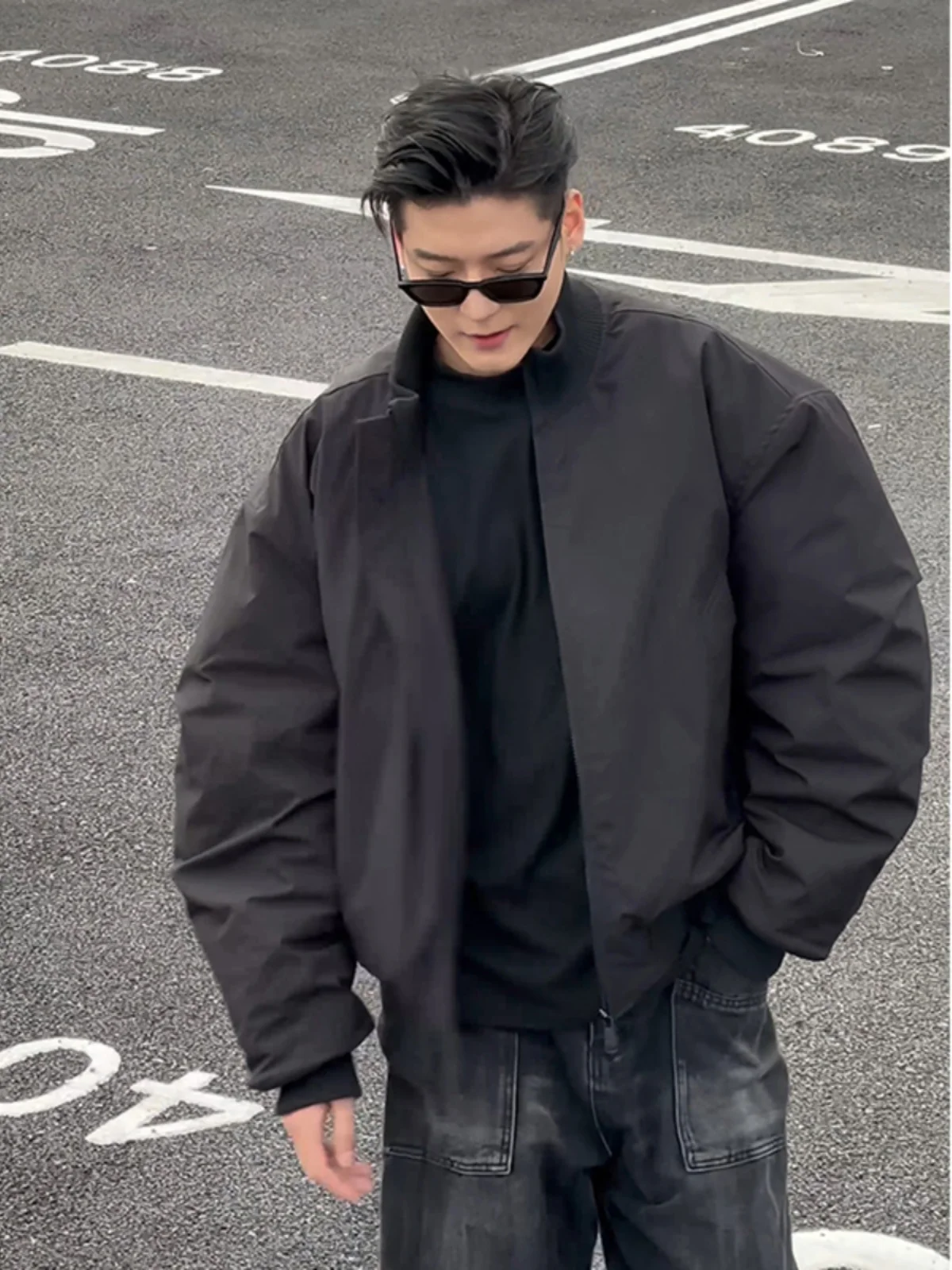 

Мужская зимняя утепленная куртка American Style Pilot с хлопковым наполнителем, приталенный крой, полиэстер, длинный рукав, на молнии