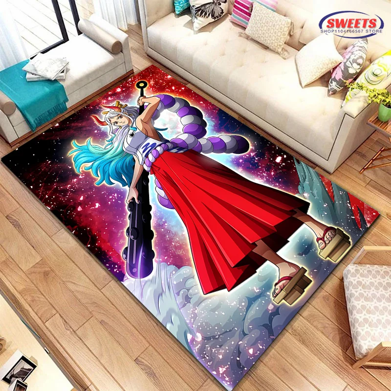 New Arrival! Customized Cartoon One Piece Carpet, Yamato Living Room Bedroom Bed Mat,Non-slip Durable Large Area Home Office Rug