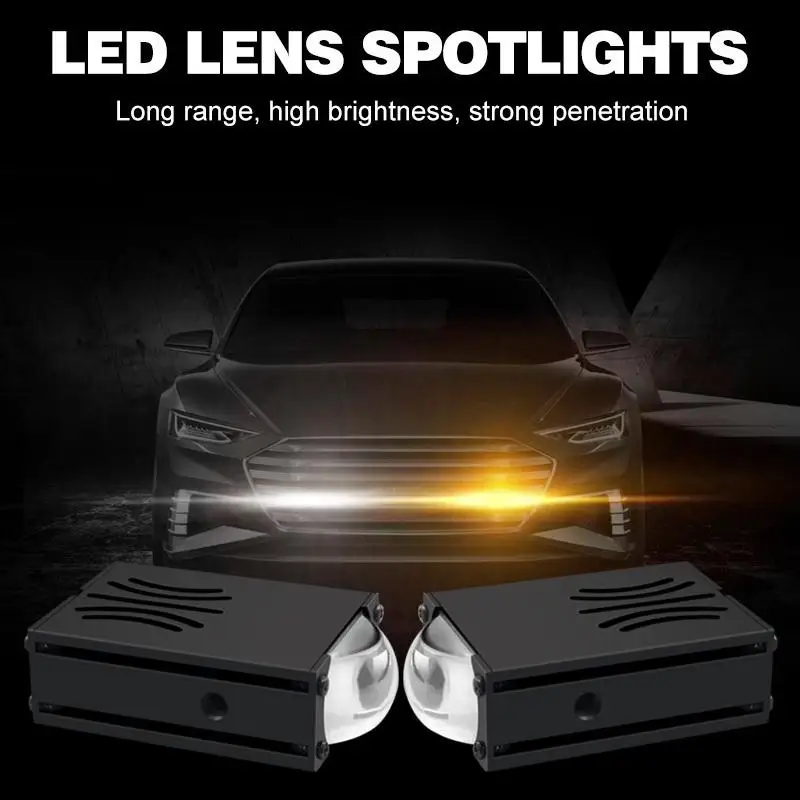 

24 Вт автомобильный светильник на решетке, мини-матричные лазерные фары, средний светильник на решетке, светодиодный светильник на передней решетке для улучшенной безопасности ночного вождения