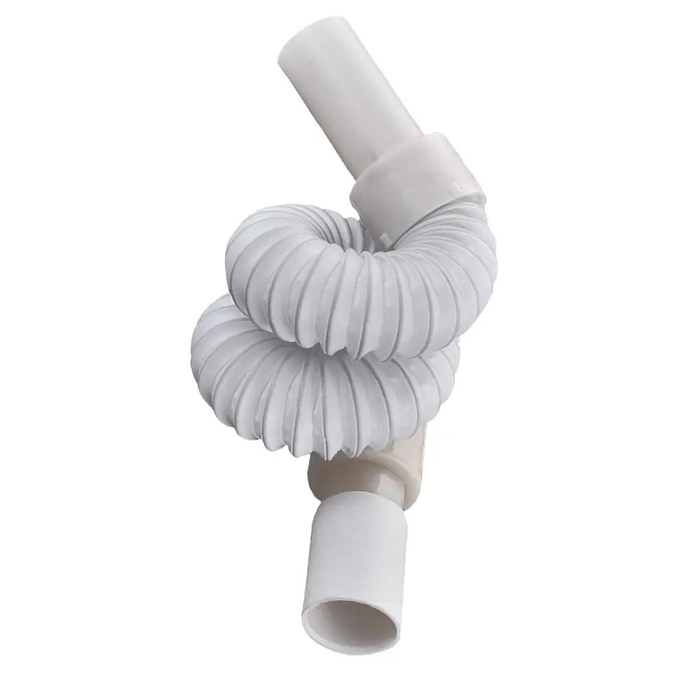 Telescopic Drain Pipe For Basin Stainless Steel Abs S Shape Tube No Smell Leak Water Drain Hose For Home Toilet Use