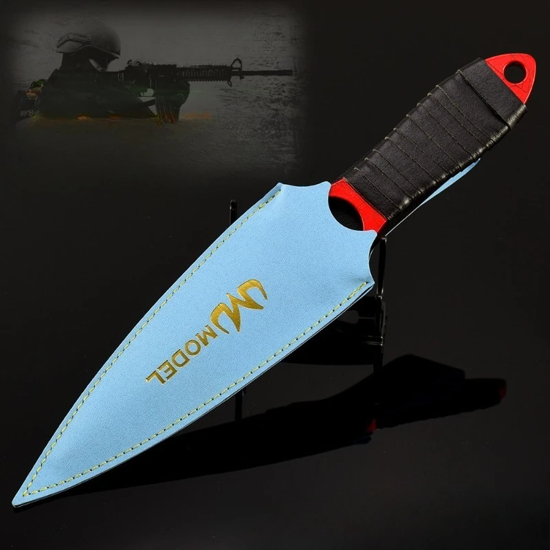 26cm/10.24in GO Skeleton Toy Knife Crimson Net Metal Craft Ornament Model Game Periphery Collection Desktop Display Gift for Boy