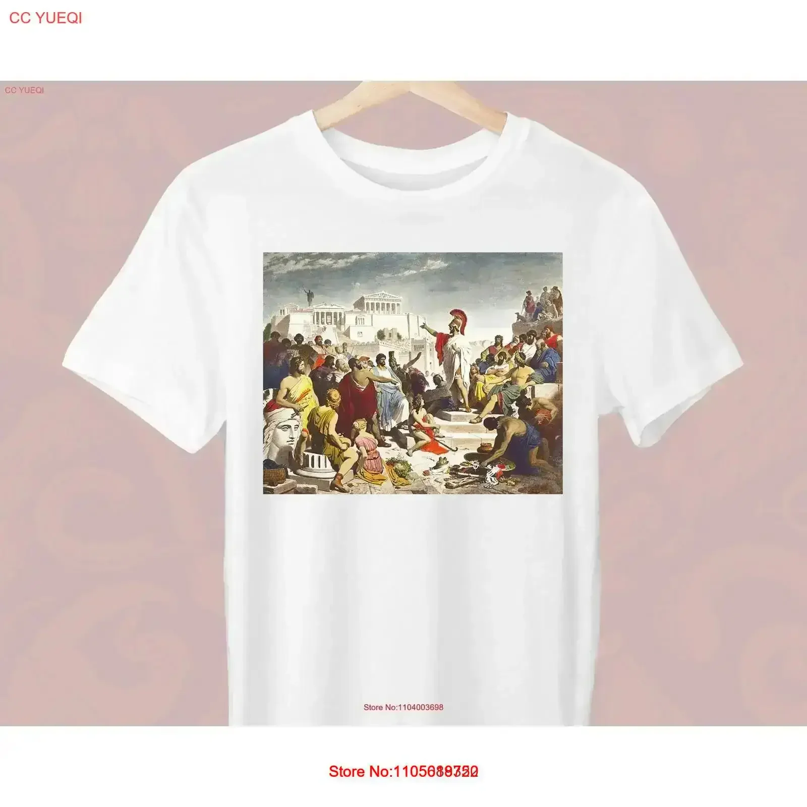 Pericles' Funeral Oration Philipp Foltz T Shirt Greek Pericles for a Trendy Stylish vintage Washed Casual streetwear vintage