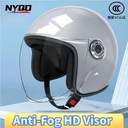 Motorcycle Electric Bicycle Men's and Women's Universal Safety Helmet Winter ColdProof andWarmCottonAllSeasonUniversalHalfHelmet