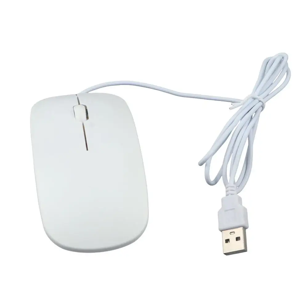 For Pc Notebook Gaming Mouse Ultra Thin 3d Roller Black White Computer Mouse Usb Wired Mouse Optical Mouse Wired Mouse