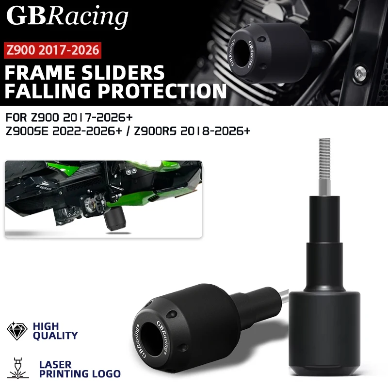 

V2 GBRaicng For Z900/Z900ES/Z900RS 2017-2026 Hot High Quality Motorcycle Crash Protector CNC Engine Cover Frame Sliders