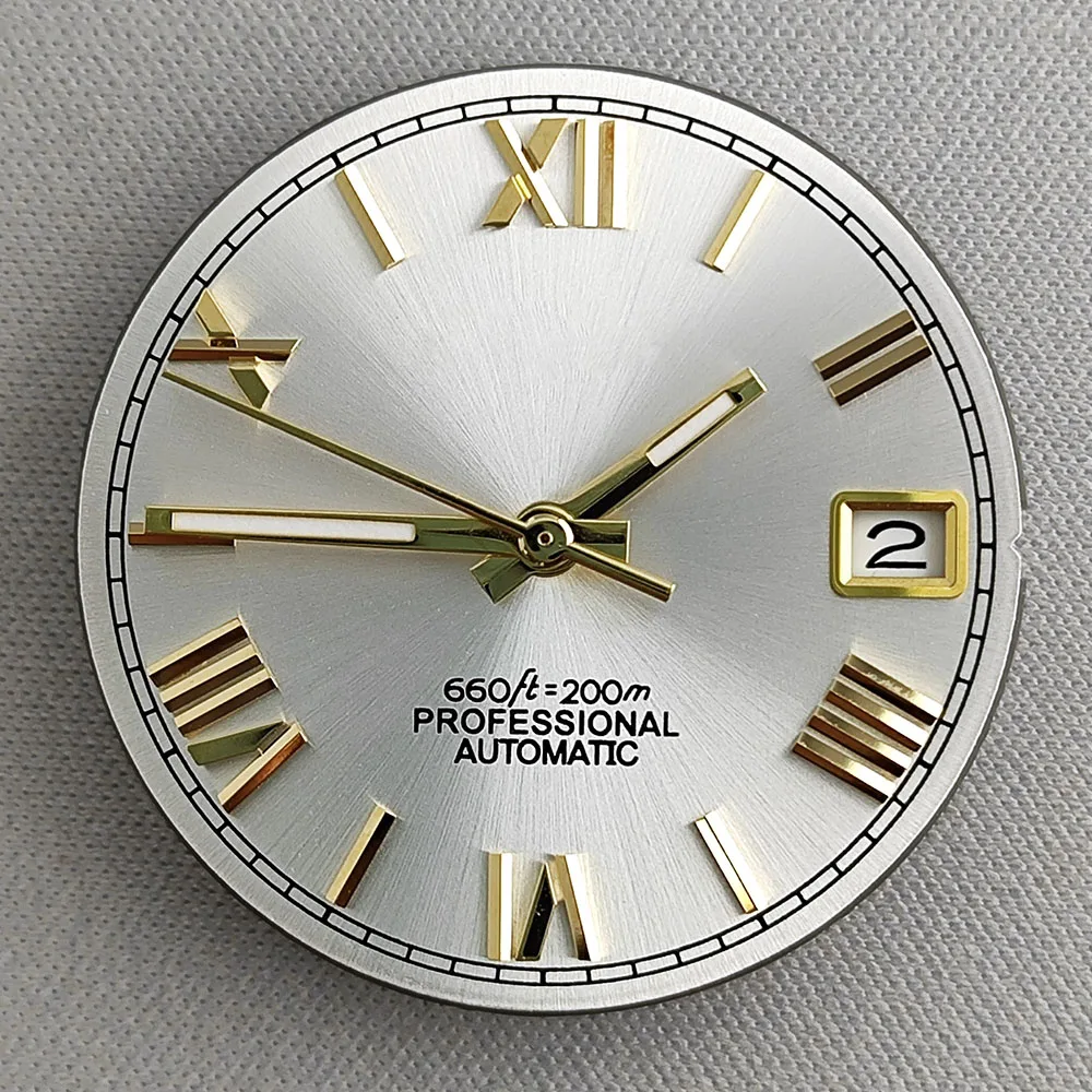 39mm/36mm Gehäuse römisches Zifferblatt Saphirglas Herren hochwertige automatische mechanische Uhr geeignet für nh35 und nh36 Uhrwerke