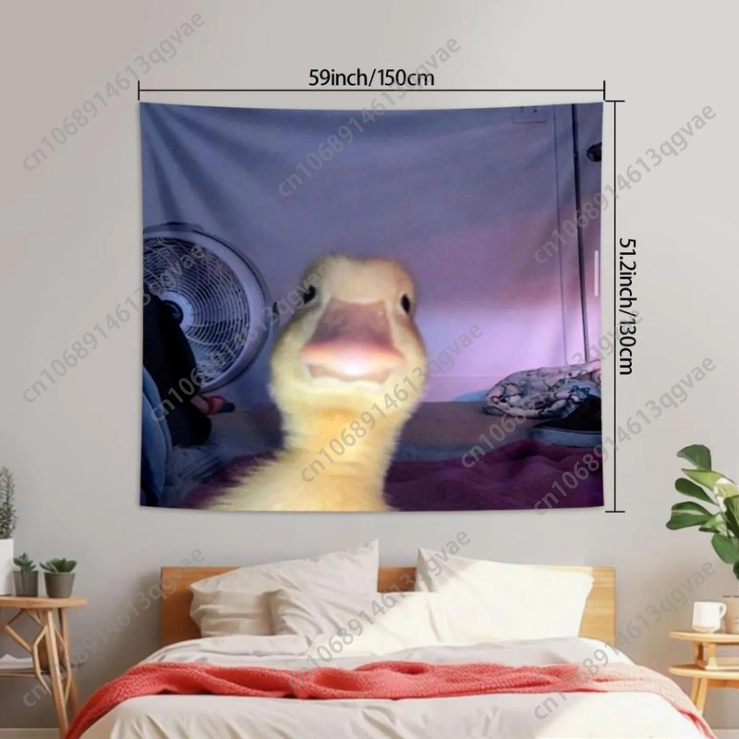 لطيف بطة نمط نسيج متعدد الحجم جميل ملون مضحك ديكور للتعليق على الحائط جدار الفن لغرفة المعيشة المنزلية ديكور مخصص