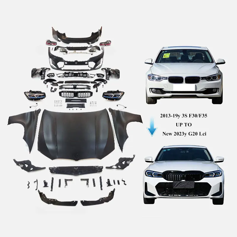 

New Design BM 2013-2019y 3series F30 F35 old car upgrade to new G20 Lci auto body parts kit system exterior accessories