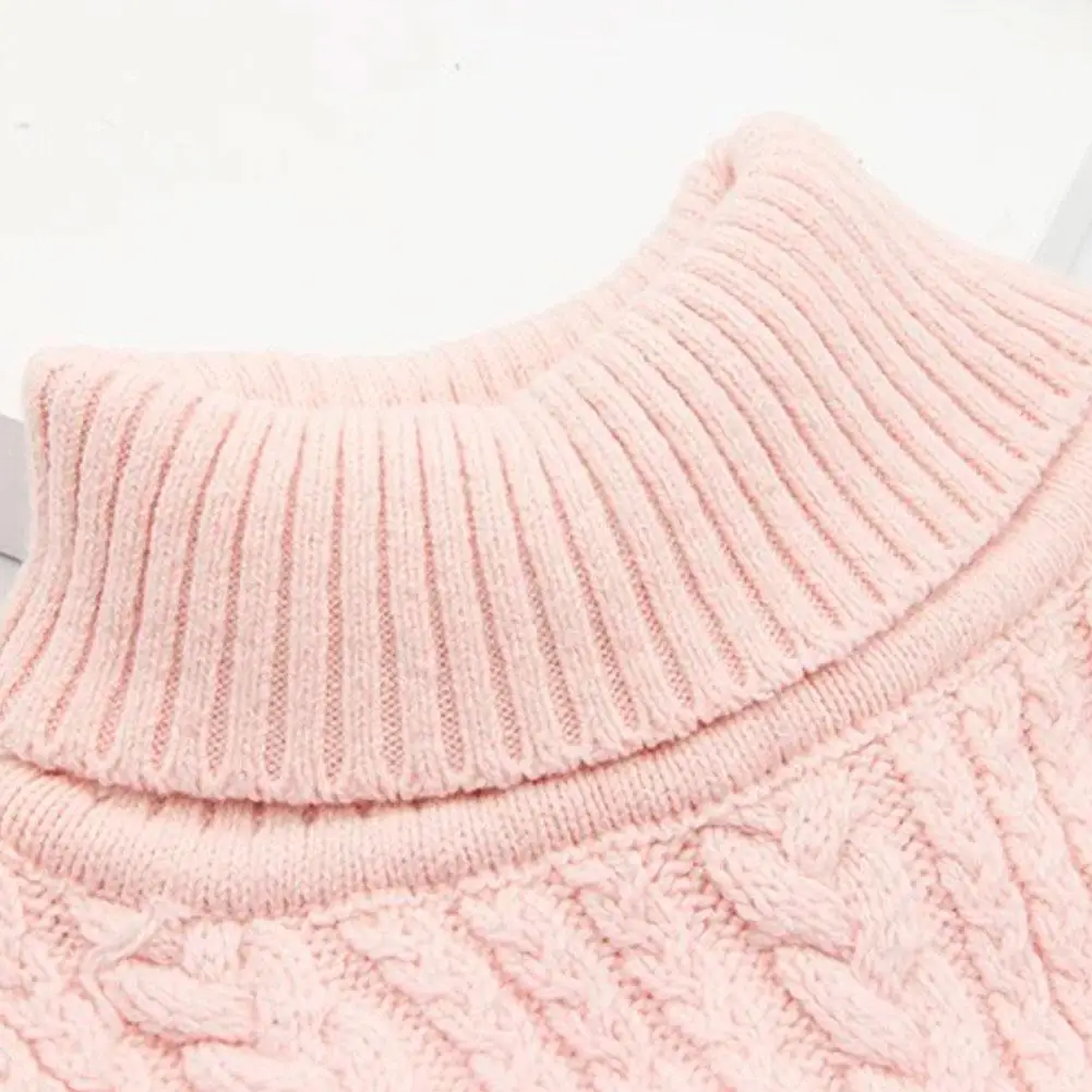 الشتاء الطفل وشاح دافئ الياقة المدورة الرقبة أدفأ انفصال الشتاء يندبروف موضة وشاح كاذبة طوق الرقبة العالية #2