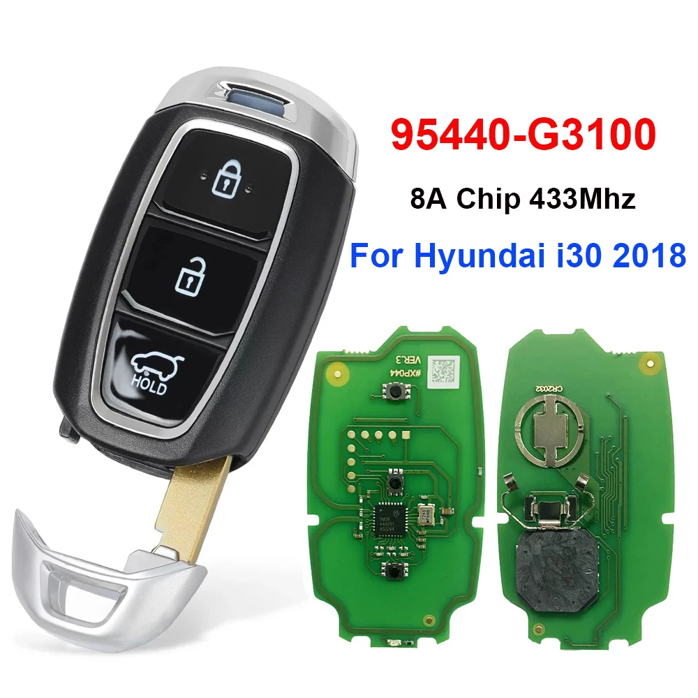 

CN020213 Aftermarket Remote Key For Hyundai i30 2018 Auto Key With 433MHz 8A Chip PN:95440-G3100 Keyless Entry