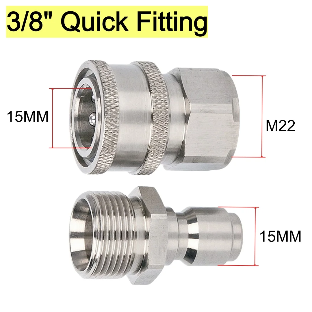 Car Wash Gun Hose Quick Connect 3/8