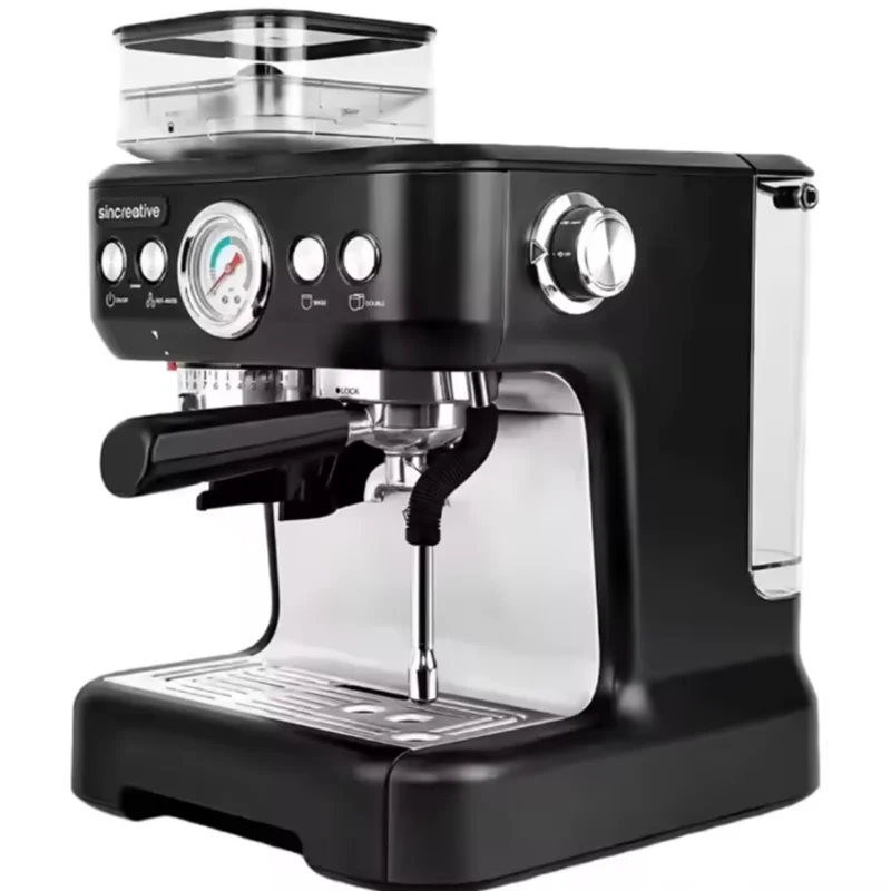Sincreactivee CM-5700 20-Bar Automatic Espresso Machine All-in-One New Model - French for Household & Outdoor Use, Ready for Shi