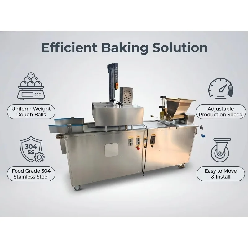 Customized Automatic Dough Portioning Divider Cutter Rounder Commercial Pizza Dough Ball Forming Equipment