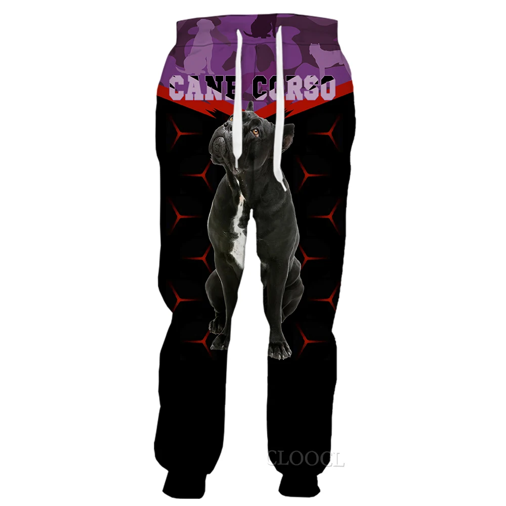 CLOOCL Men Trousers 3D Graphics Animal Border Collie Printed Trousers Casual Pants Male Clothing Sports Jogging Pants