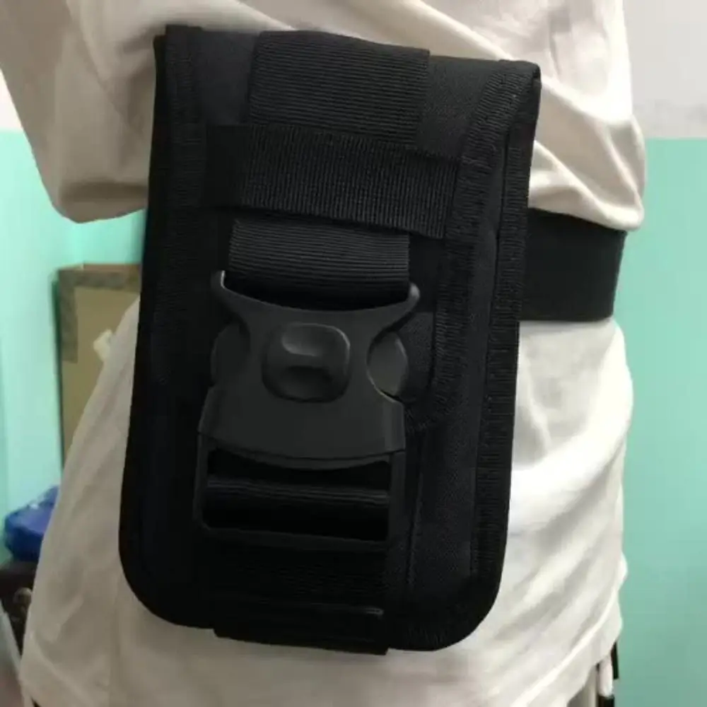 

Large Capacity Mobile Phone Waist Bag Big Buckle Waterproof Multifunction Belt Pouch Portable Clip-On Holster Bag