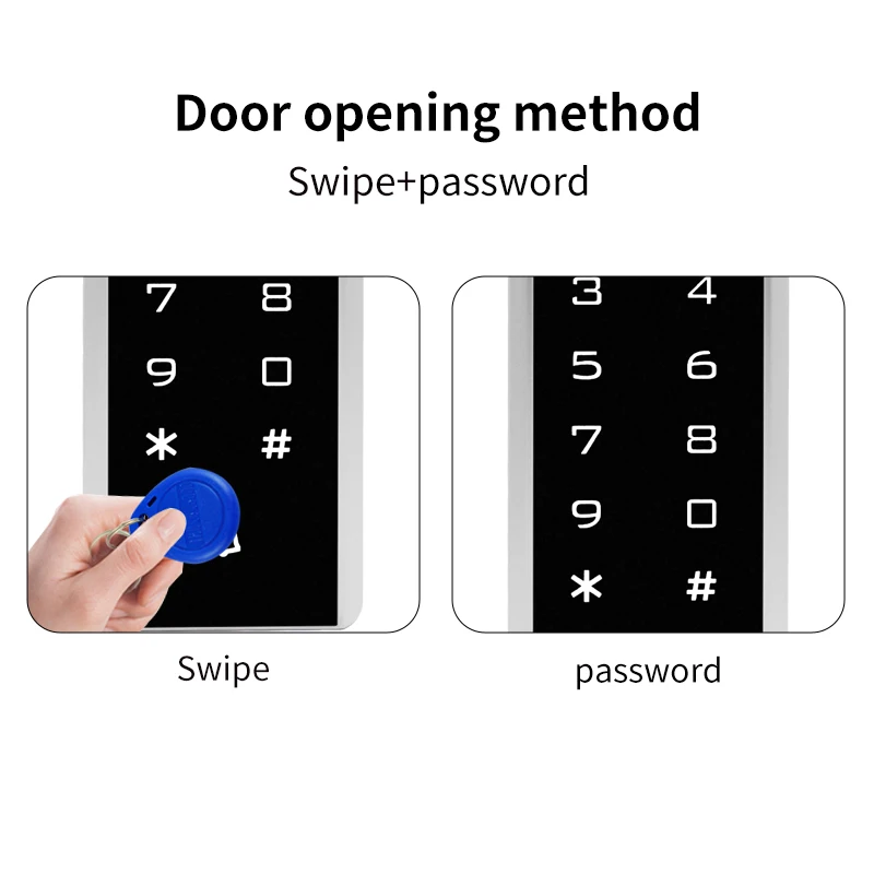Mini 125Khz Rfid Toetsenbord Touch Toegangscontrole Systeem WG26 Toegang Controller Toetsenbord Voor Home Security Sytem