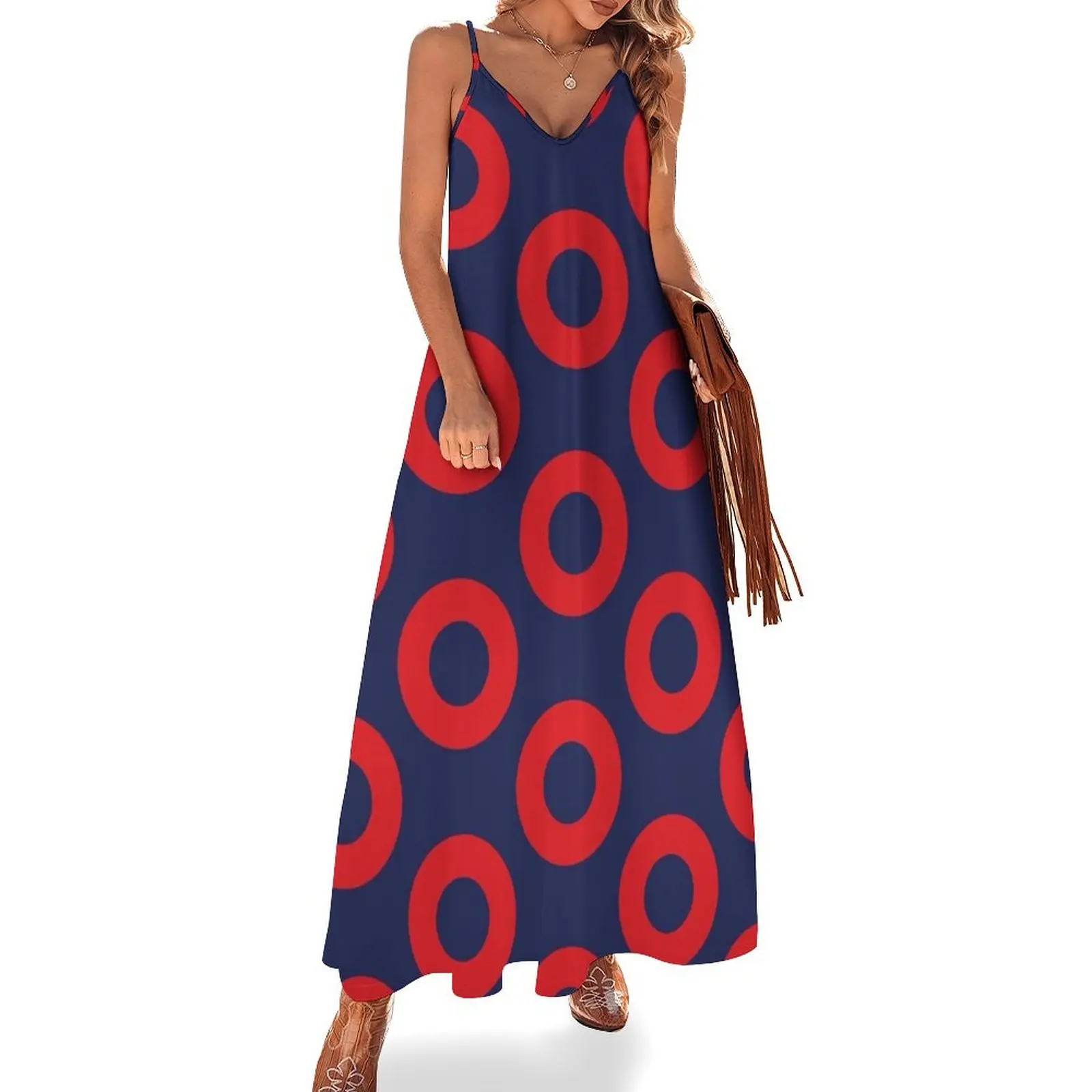 

Fishman Doughnut Phish Pattern by Custeez Sleeveless Dress prom dress sexy dress women party dresses