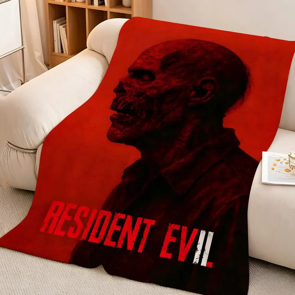 Game R-Resident.E-Evil.S-Series Throw hot High-Density Short Plush Blanket Soft Skin-Friendly for Sofa Nap Air-Conditioned Room