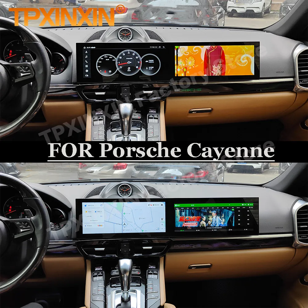 Multimedia Android 13 Screen Car Radio For Porsche Cayenne 2010 2011 2012 2013  2014 2015 2016 2017 GPS Navigation IPS Head Unit