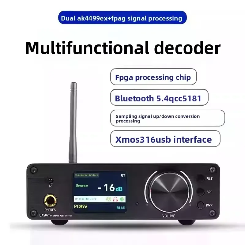 DA50 AK4499EX Balanced DAC with Upgraded XMOS316 MQA HiFi Fever Decoder in Stock