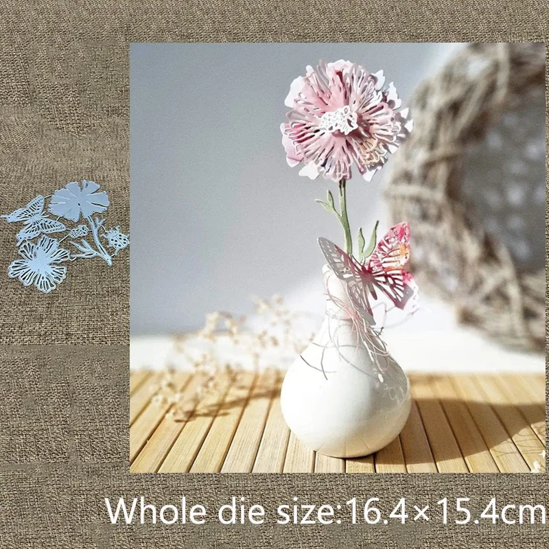 New Design Craft Metal stencil mold Cutting Die butterfly flowers decoration scrapbook die cut Album Paper Card Craft Embossing