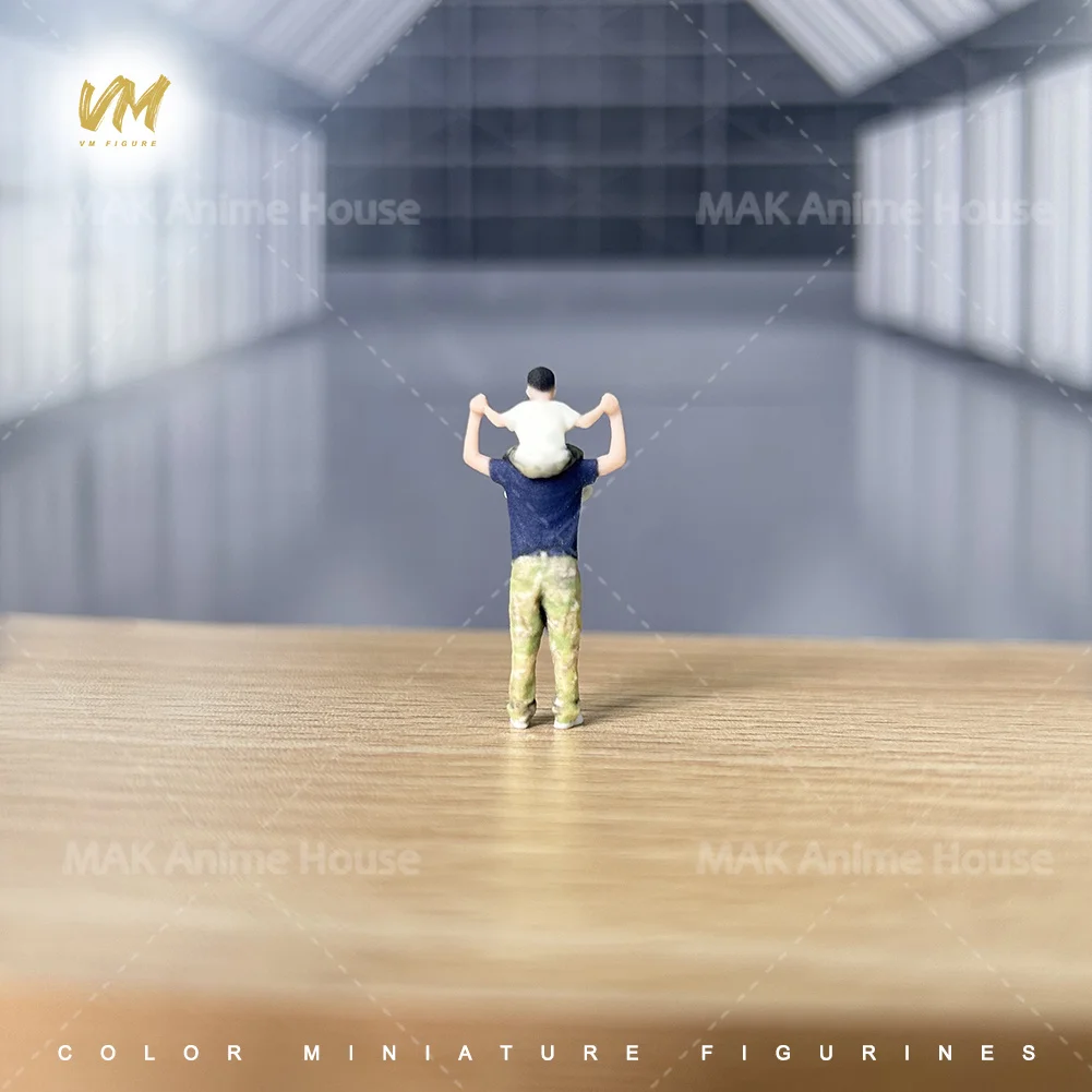 Pintado Facial 1/64, interacción entre padres e hijos, padre, hijo, juego, accesorios de impresión 3D, figuras, modelo realista, escena, juguete creativo