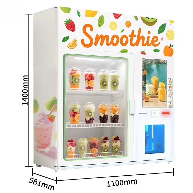 آلة كومبو ذكية جميلة ومتينة لعام 2025 للمبيعات آلة بيع عصير المشروبات الصحية