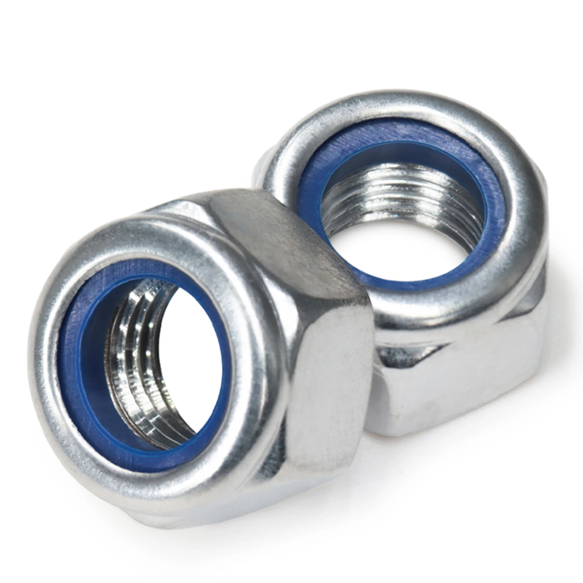 

M2 M2.5 M3 M4 M5 M6 M8 10pcs 304 Stainless Steel Locking Nut Self-locking Nut Hexagonal Non-slip Nut High Strength