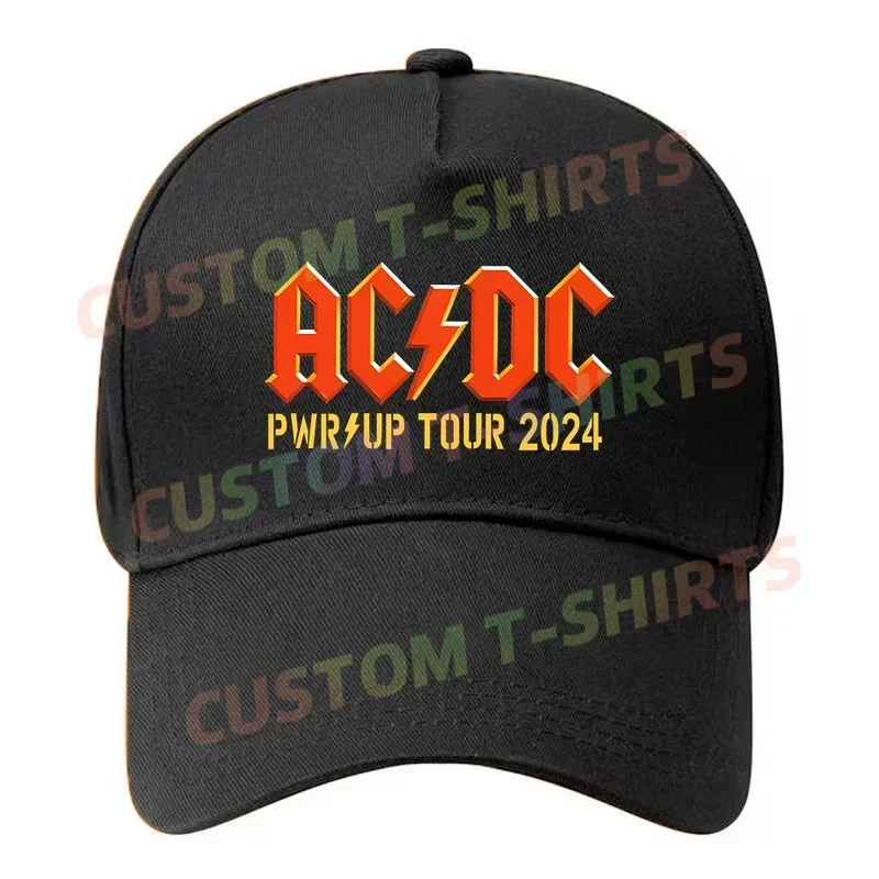 

Black Cap AC Pwr Up World Tour 2024 DC Signature Baseball Cap Snapback Caps Casquette Hats Fitted Gorras Hip Hop Dad Hats Unisex