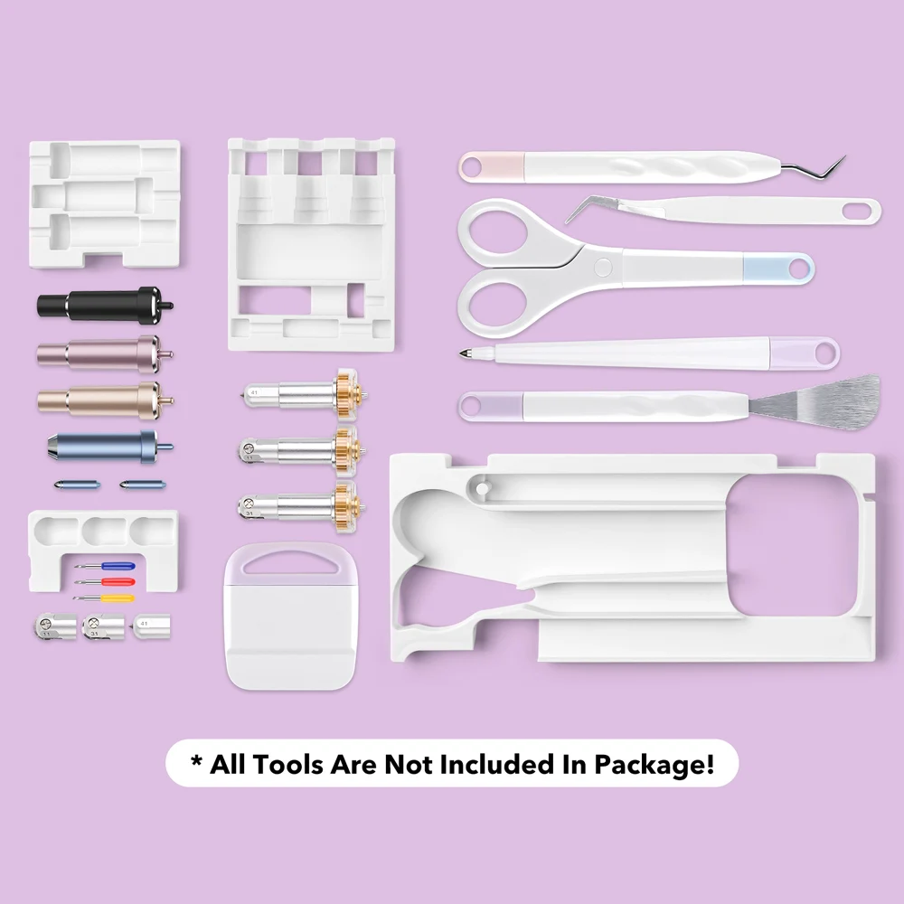 Organizador de Herramientas Compatible con Cricut Maker 3 y Maker, Bandeja para Herramientas de Deshierbe, Organizador de Accesorios para Puntas y Cuchillas