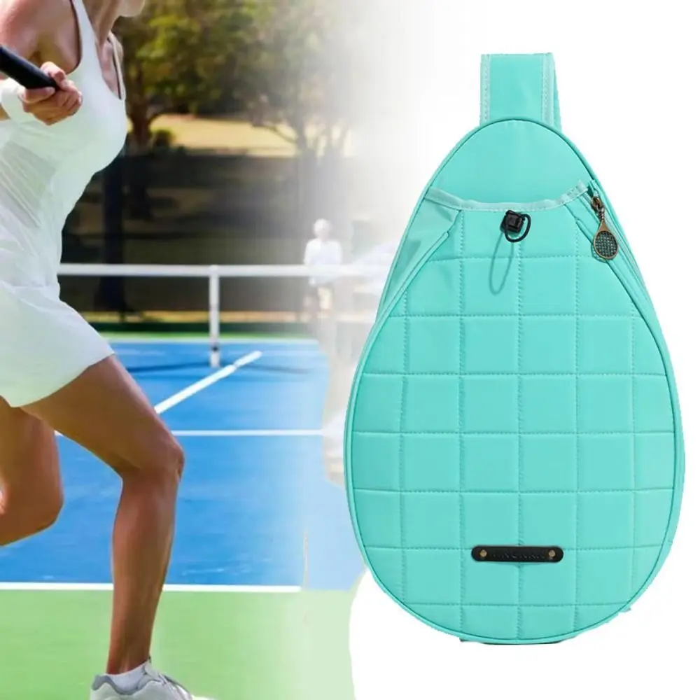 

Large Capacity Tennis Crossbody Backpack Zipper Closure Adjustable Strap Lightweight Sling Bag Waterproof Organizer