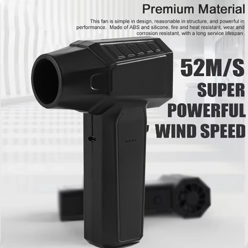 2024 New Violent Blower Mini Turbo Jet Fan Handheld Brushless Motor  Wind Speed 52m/s industrial Duct Fan