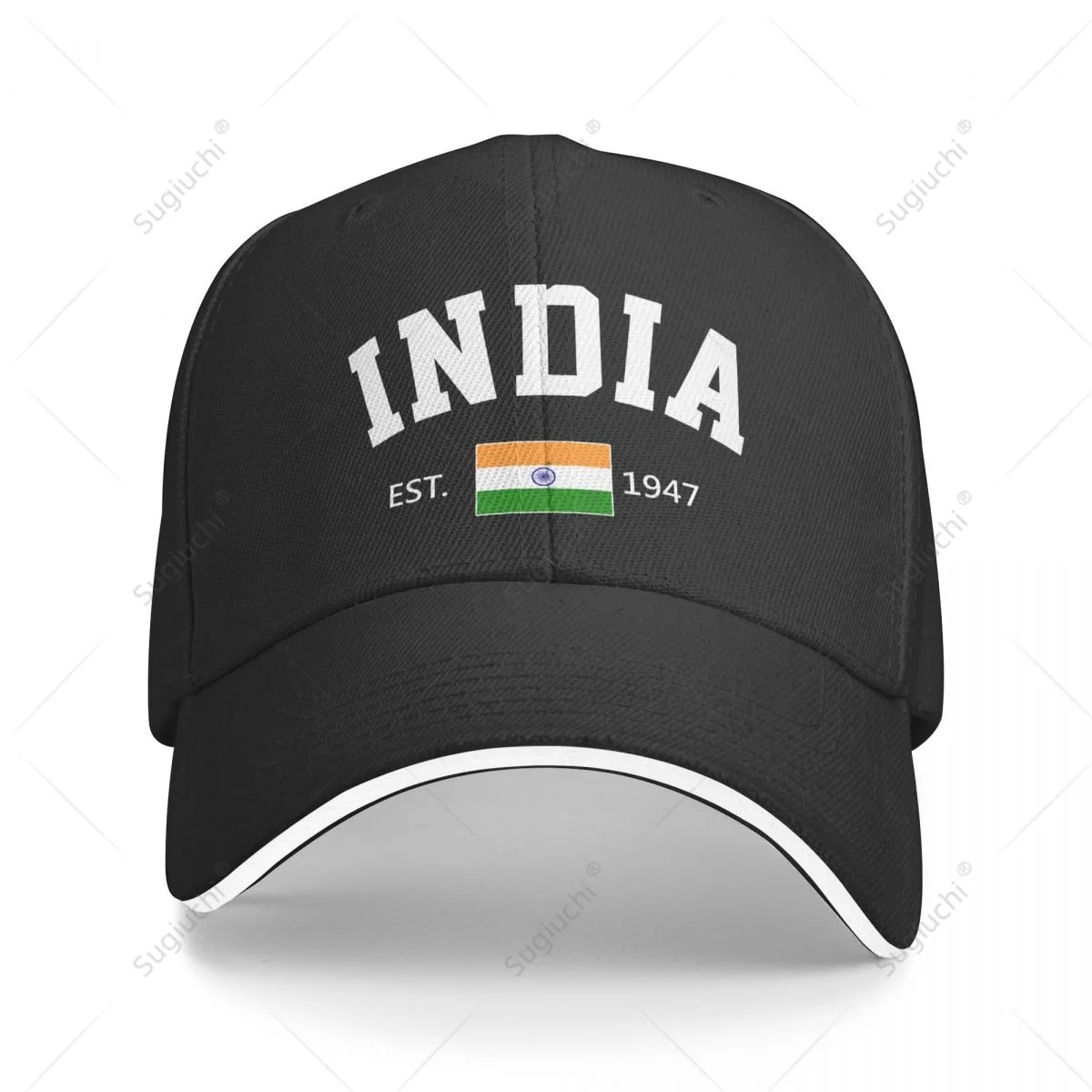 

Baseball Cap India EST.1947 Independence Day Men Women Unisex Hip Hop Sandwich Caps Snapback Golf Hat Fishing