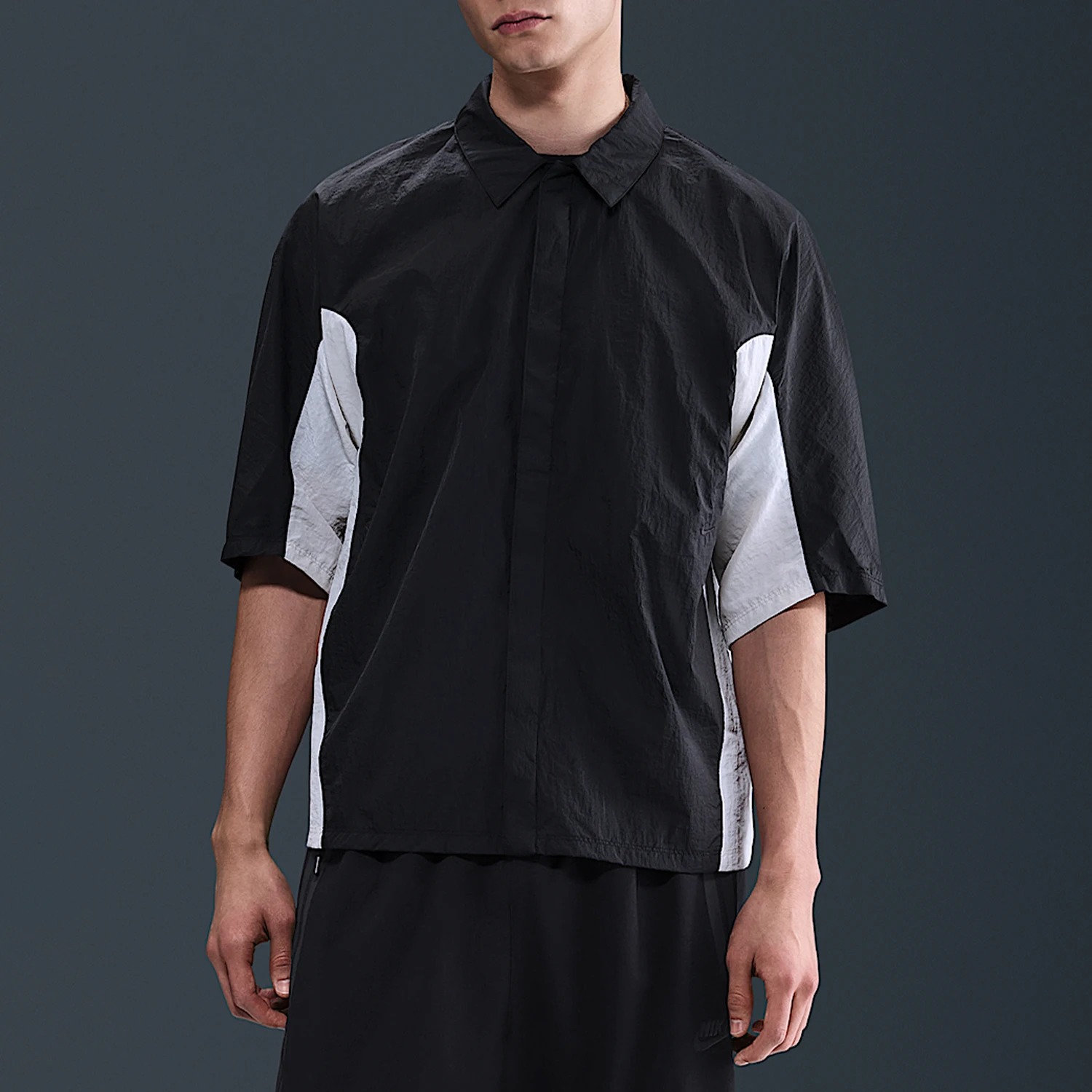 

Nike genuine 2025 Summer Men's Patched Loose Casual Leisure Short Sleeve IF8329-010