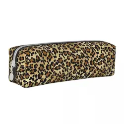 Astucci per matite leopardati con stampa animalier piuttosto semplici Fashion Savage Safari Wild Pen Bag Kids Large School Supplies astuccio per matite regalo