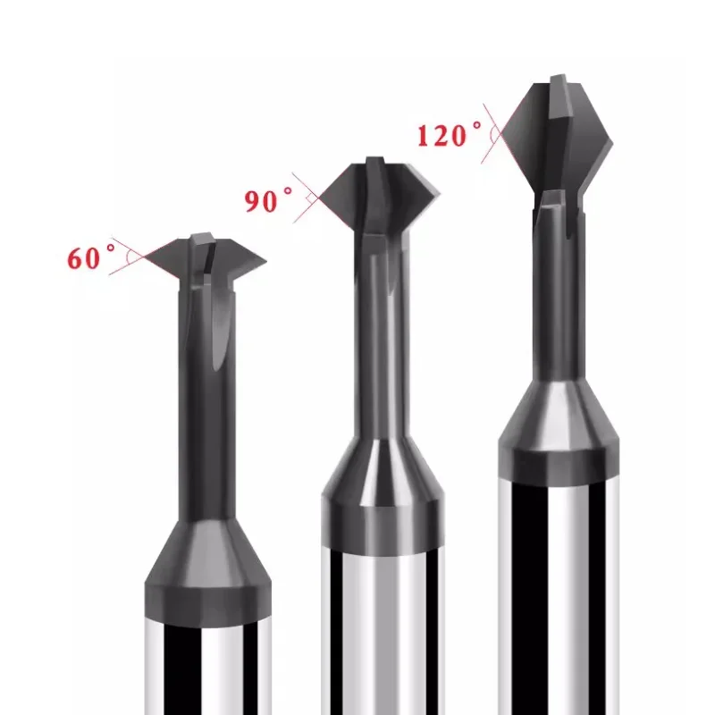HRC58 초경 챔퍼링 커터 60 120 90도 상하 양면 가공 코팅 밀링 커터 챔퍼 공구