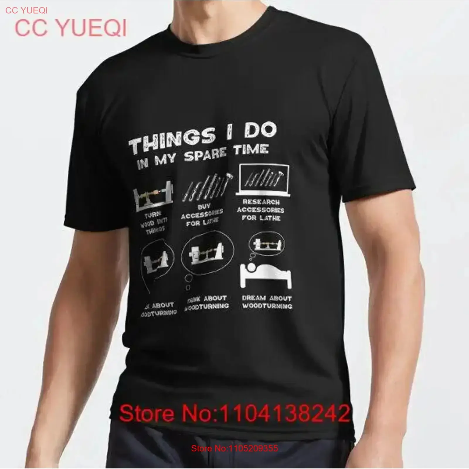 الأكثر شعبية الأشياء التي أفعلها في وقت احتياطي مخرطة Woodturner Active تي شيرت عتيق مغسول أوم ملابس مصممة متعددة الاستخدامات