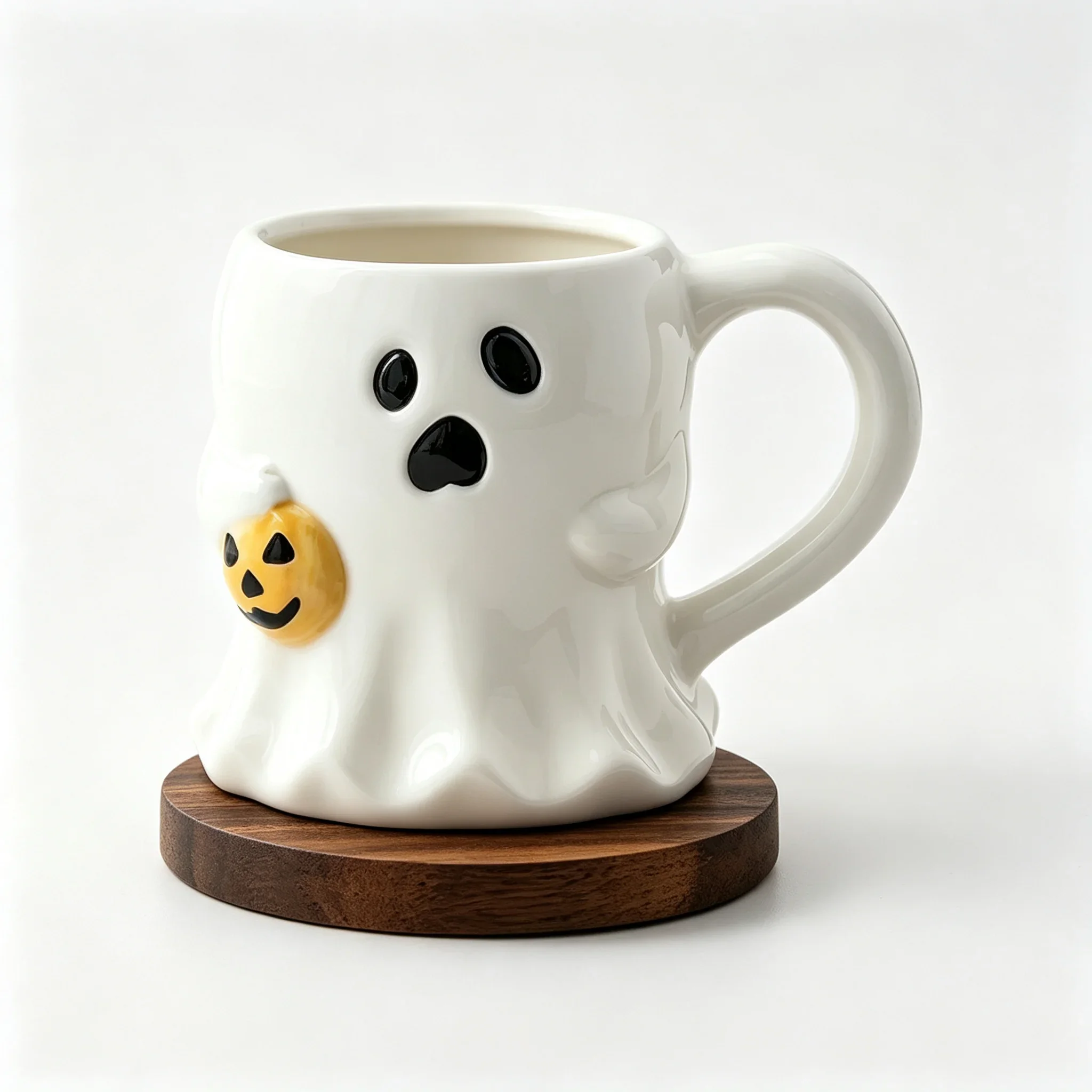 Cute Ghost Pumpkin Mug Halloween Mock Ceramic Cup Personalized Creative Design Coffee Cup Water Cup Gift - view 4