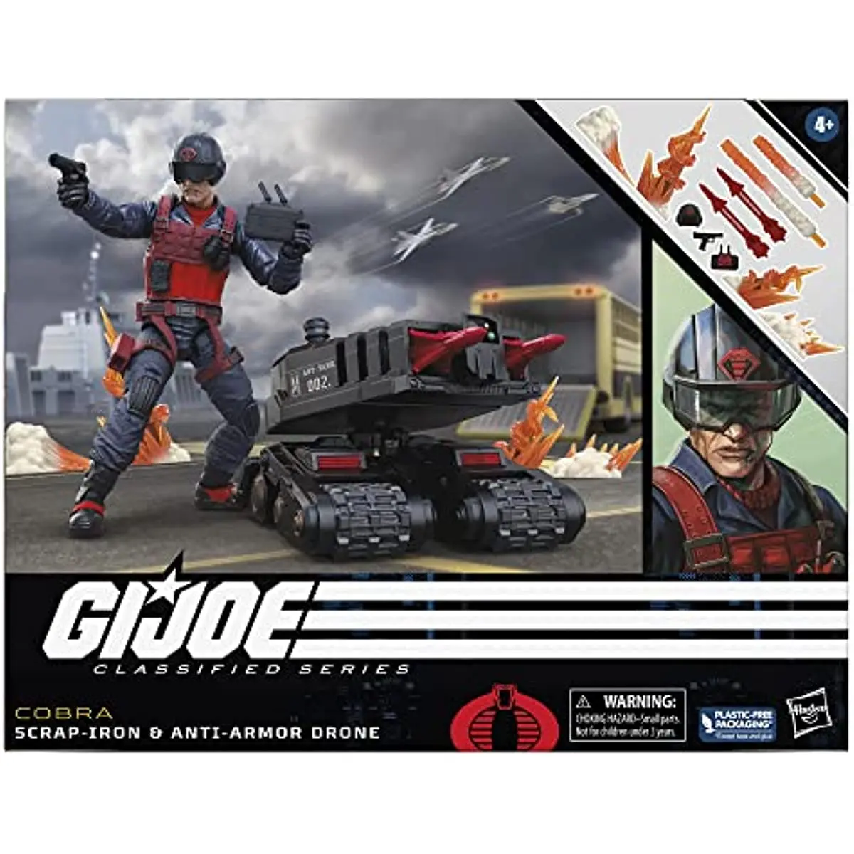 GI JOE G.I. Joe Classified Series Scrap-Iron & Anti-Armor Drone Action Figure Model Toy Collection Hobby Gift